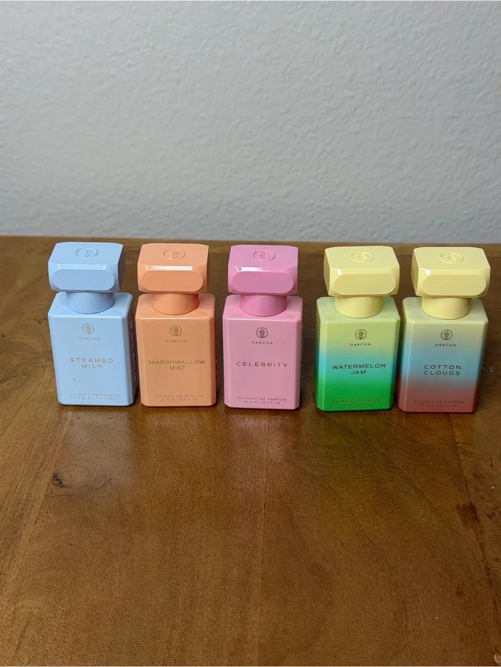OAKCHA 5 mini Extrait perfumes Marshmallow, Watermelon Jam